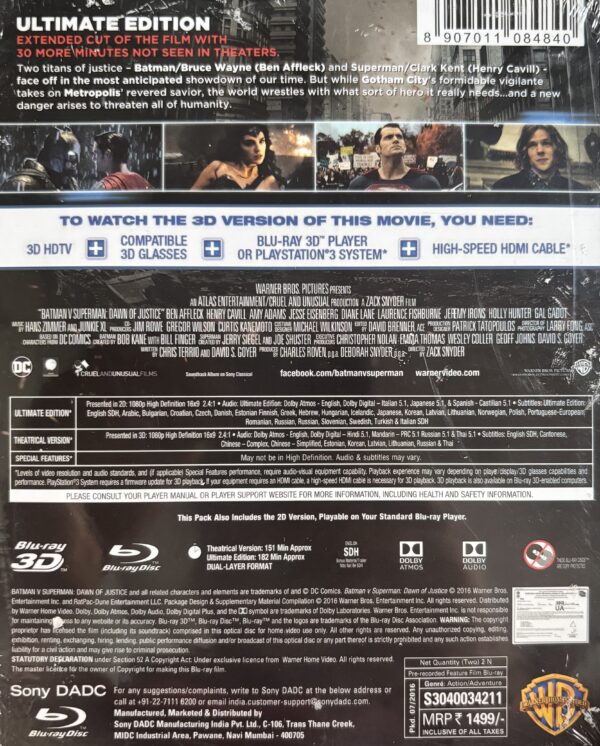 Batman vs Superman - 3D (2 disc special edition) - Image 2